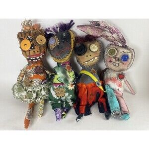 Creepy Cute Voodoo Love Doll Dolls Hand Crafted New Orleans Primitive OOAK VTG
